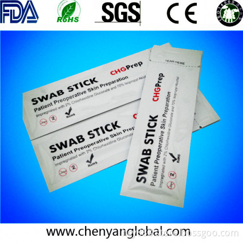 Chg China Manufacture Disposable Alcohol Swabs for Medical Use (different sizes available)